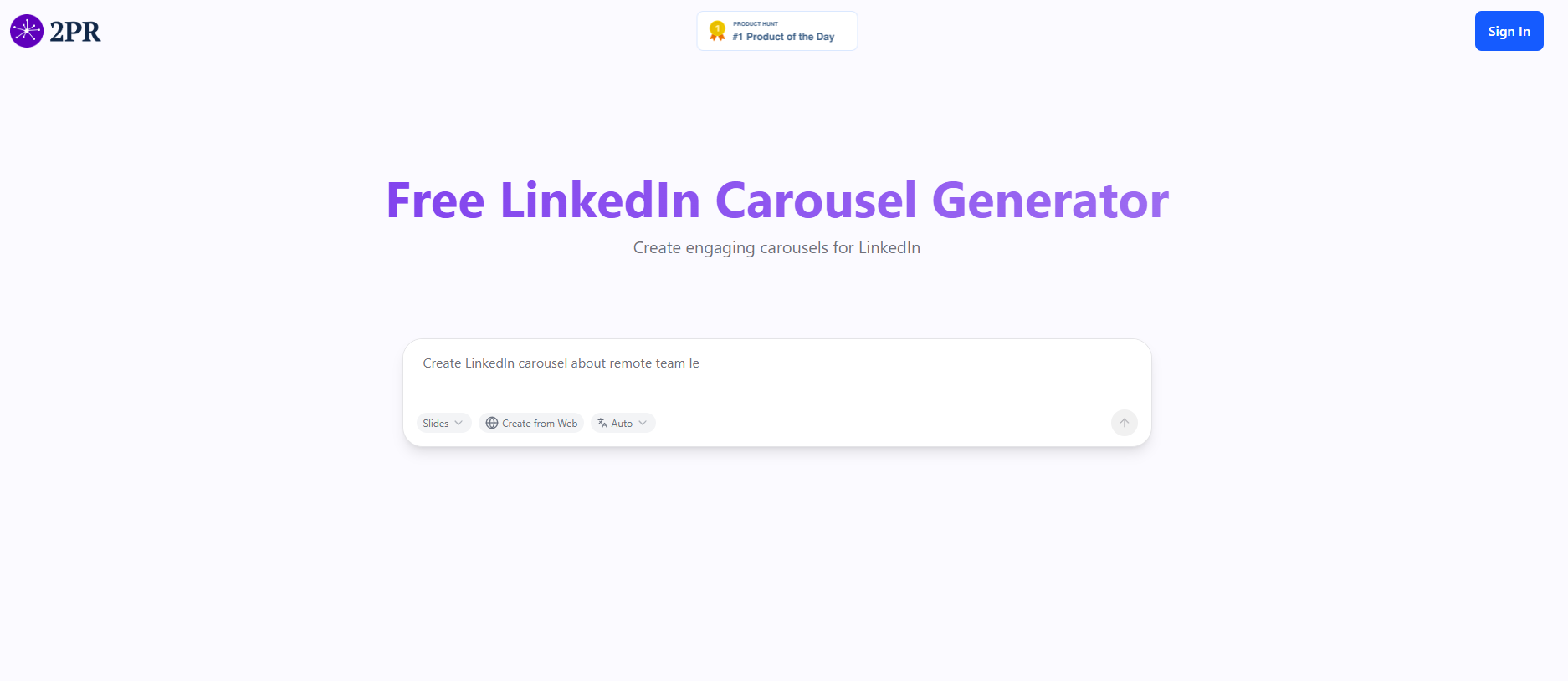 Free LinkedIn Carousel Generator